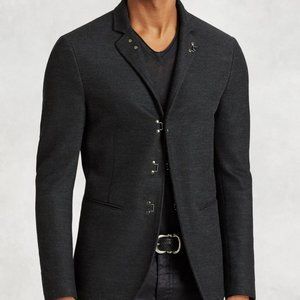 JOHN VARVATOS SLIM-FIT HOOK & BAR JACKET